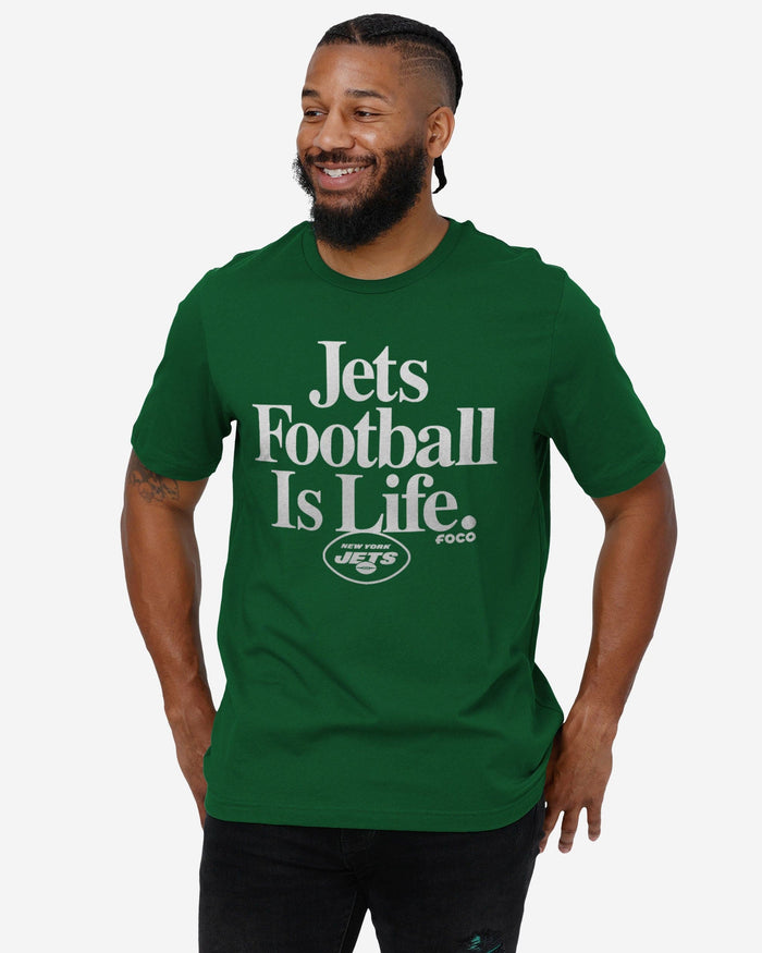 New York Jets Football is Life T-Shirt FOCO - FOCO.com