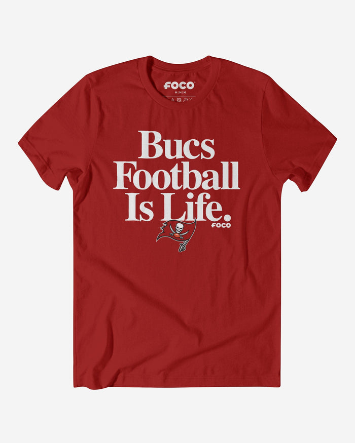 Tampa Bay Buccaneers Football is Life T-Shirt FOCO S - FOCO.com