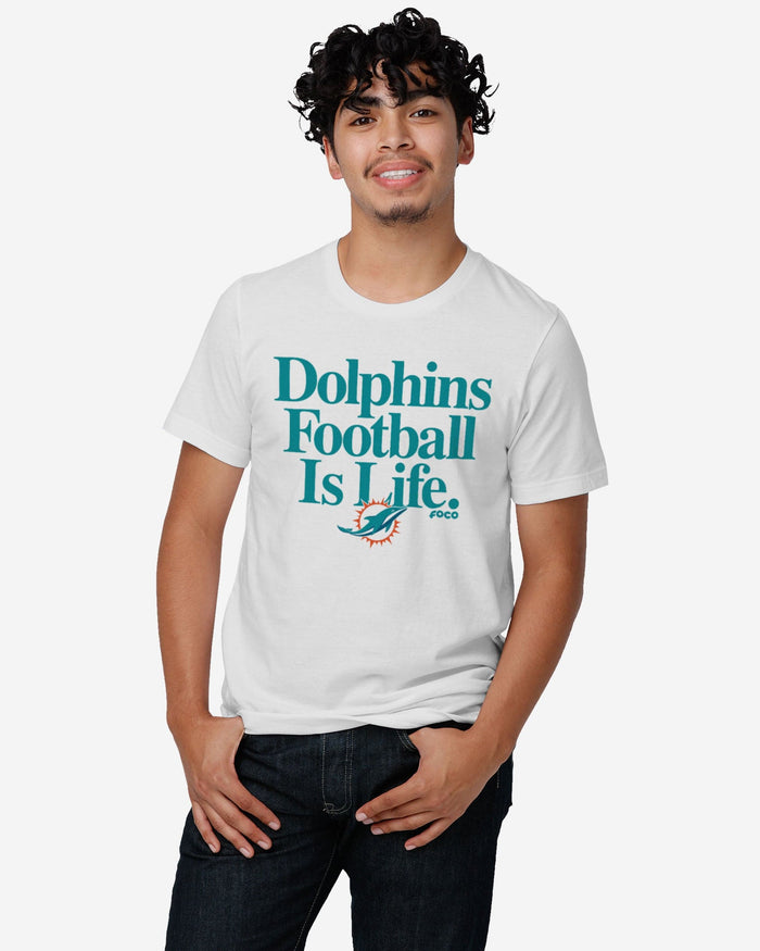 Miami Dolphins Football is Life T-Shirt FOCO - FOCO.com