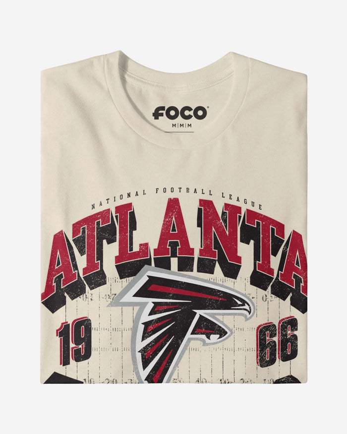 Atlanta Falcons Field Arched Wordmark T-Shirt FOCO - FOCO.com