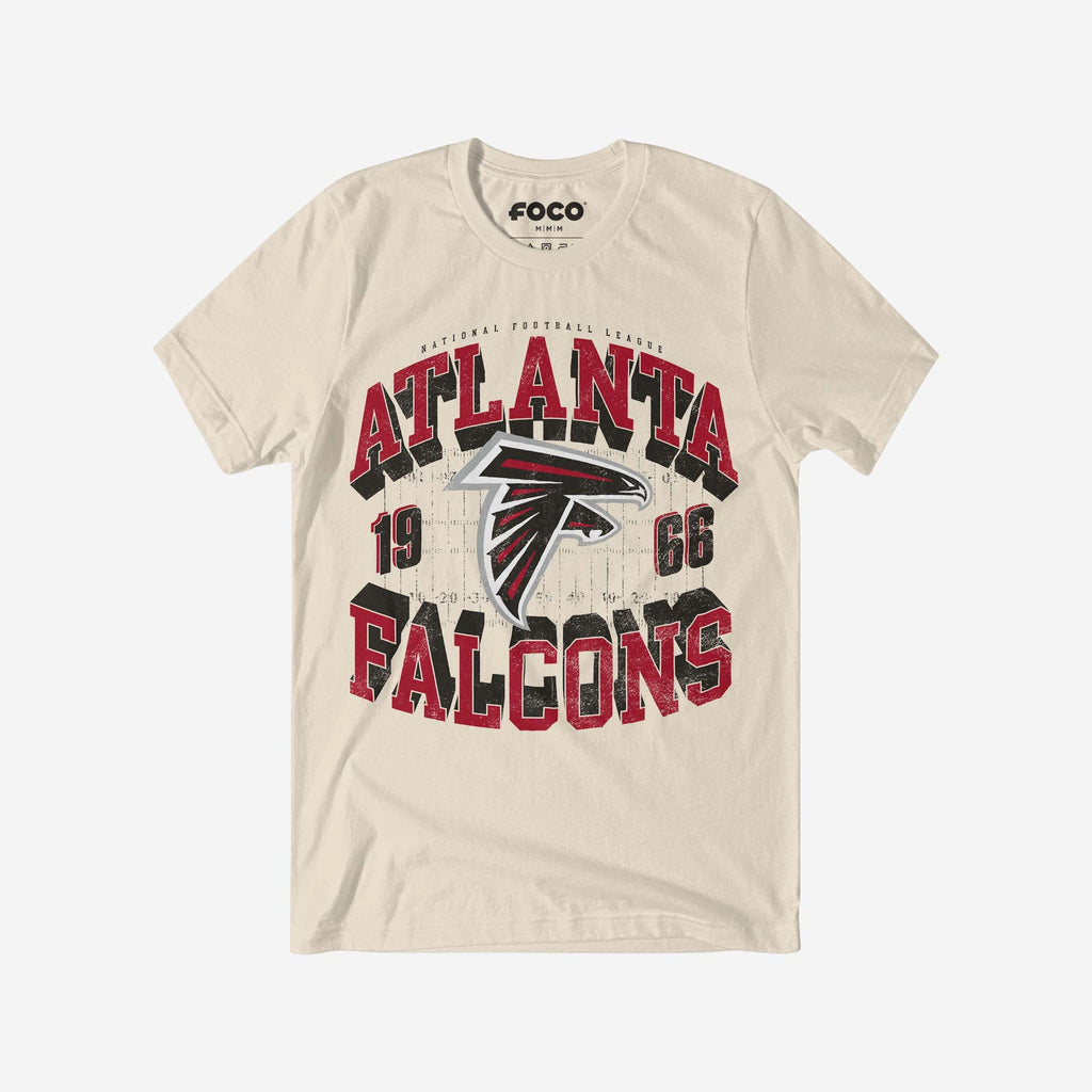 Atlanta Falcons Field Arched Wordmark T-Shirt FOCO S - FOCO.com