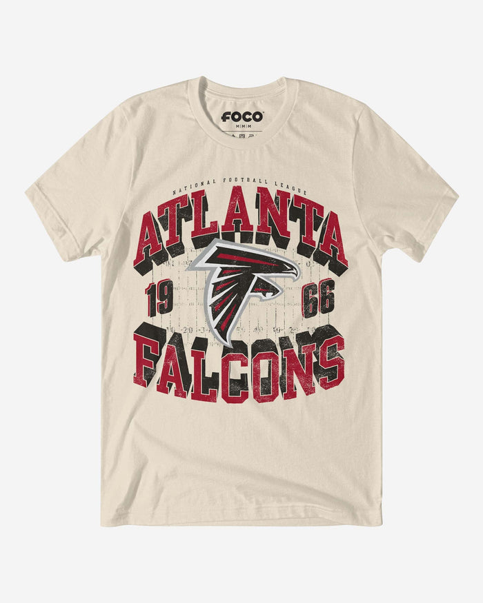 Atlanta Falcons Field Arched Wordmark T-Shirt FOCO S - FOCO.com