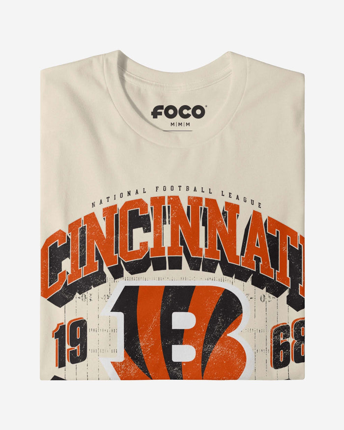 Cincinnati Bengals Field Arched Wordmark T-Shirt FOCO - FOCO.com