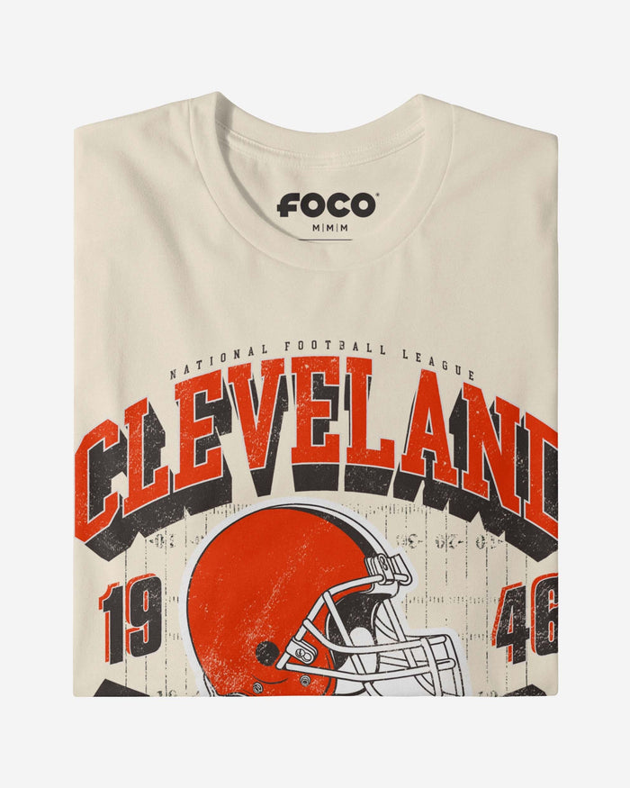 Cleveland Browns Field Arched Wordmark T-Shirt FOCO - FOCO.com