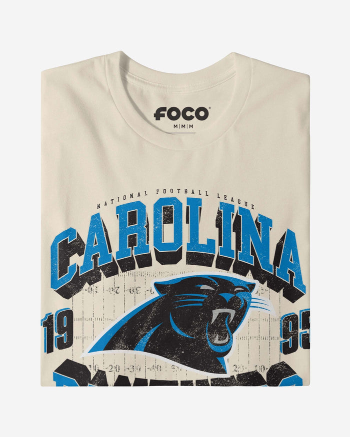 Carolina Panthers Field Arched Wordmark T-Shirt FOCO - FOCO.com