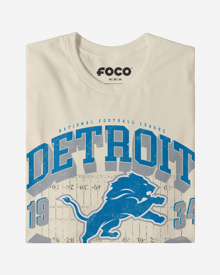 Detroit Lions Field Arched Wordmark T-Shirt FOCO - FOCO.com