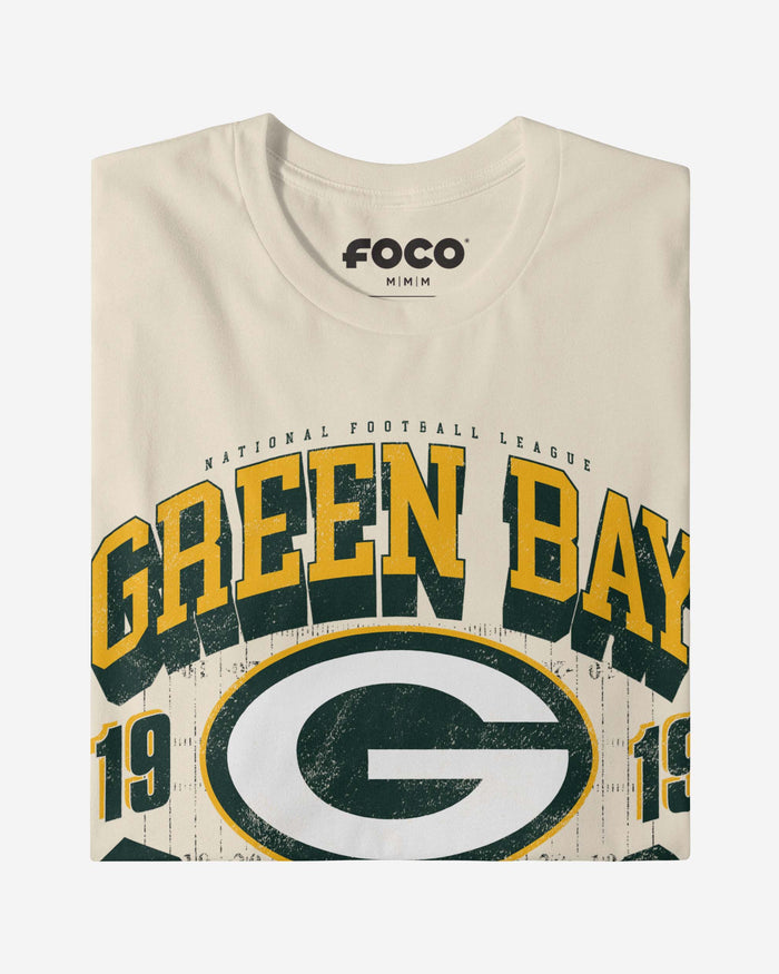 Green Bay Packers Field Arched Wordmark T-Shirt FOCO - FOCO.com