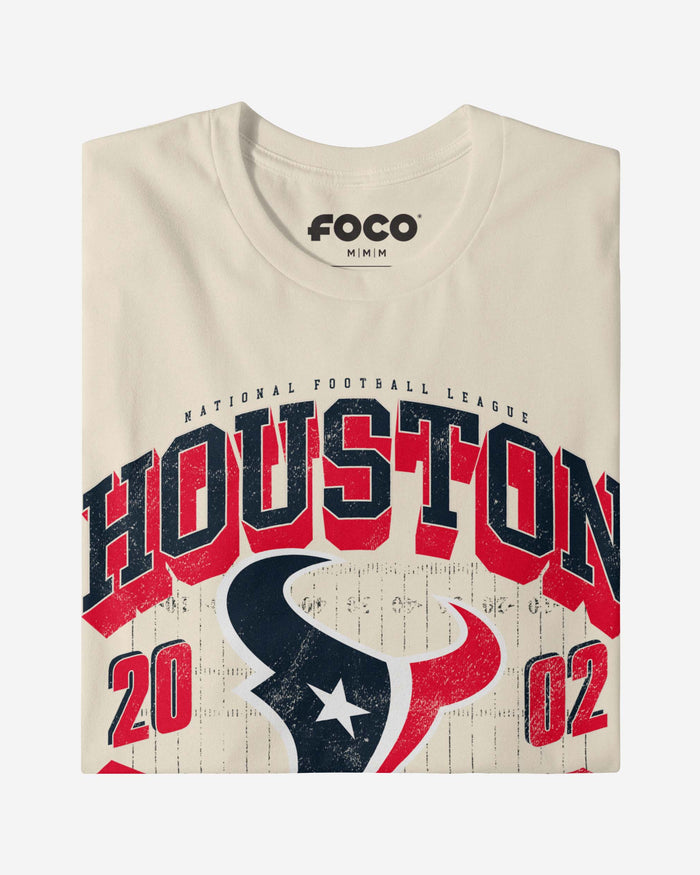 Houston Texans Field Arched Wordmark T-Shirt FOCO - FOCO.com