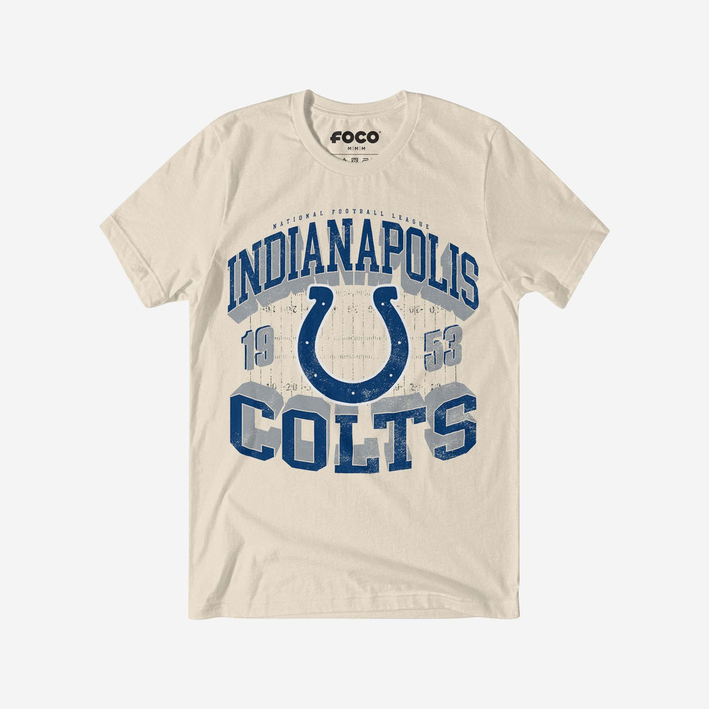 Indianapolis Colts Field Arched Wordmark T-Shirt FOCO S - FOCO.com