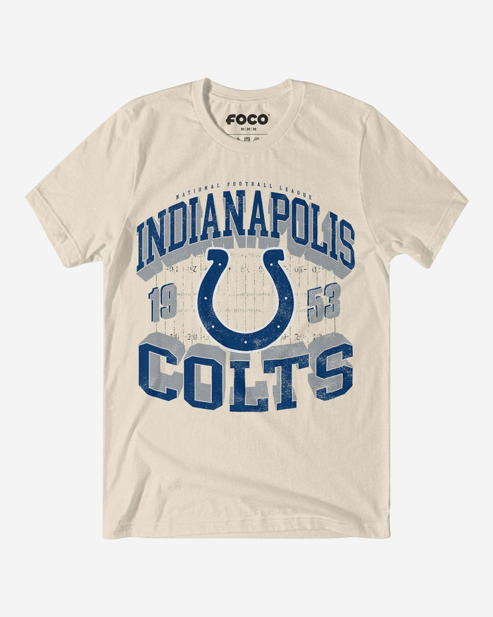 Indianapolis Colts Field Arched Wordmark T-Shirt FOCO S - FOCO.com