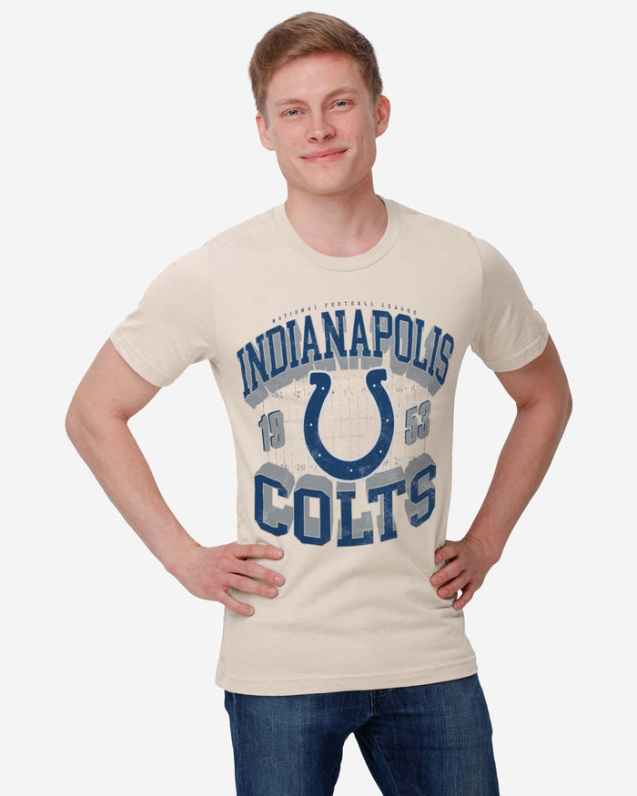 Indianapolis Colts Field Arched Wordmark T-Shirt FOCO - FOCO.com