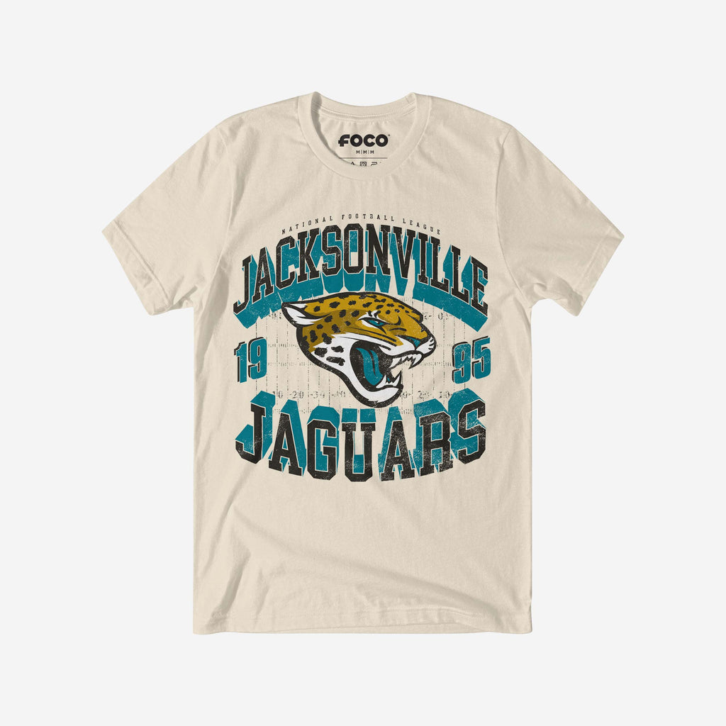 Jacksonville Jaguars Field Arched Wordmark T-Shirt FOCO S - FOCO.com