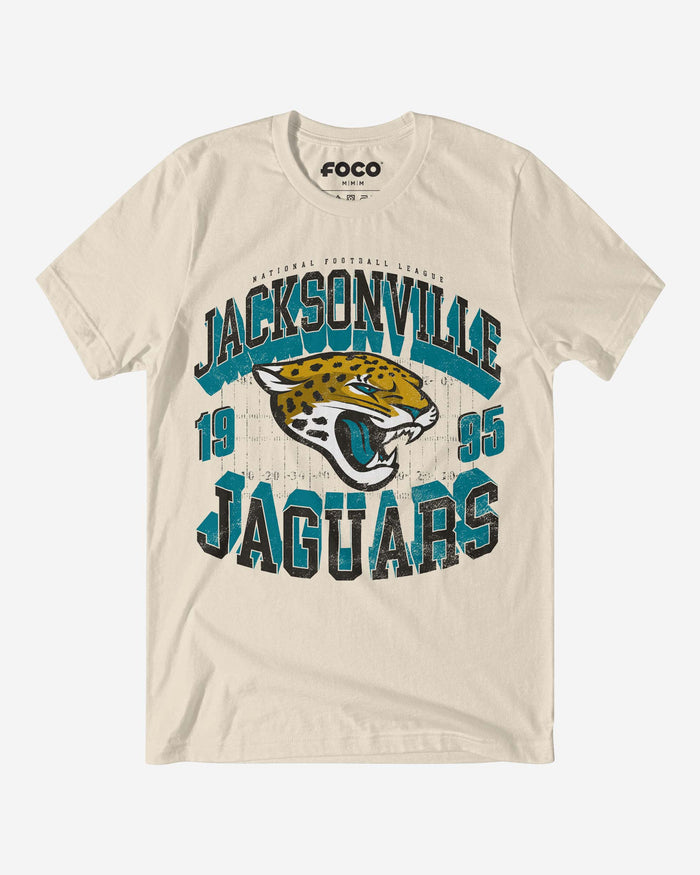 Jacksonville Jaguars Field Arched Wordmark T-Shirt FOCO S - FOCO.com