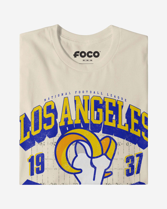 Los Angeles Rams Field Arched Wordmark T-Shirt FOCO - FOCO.com