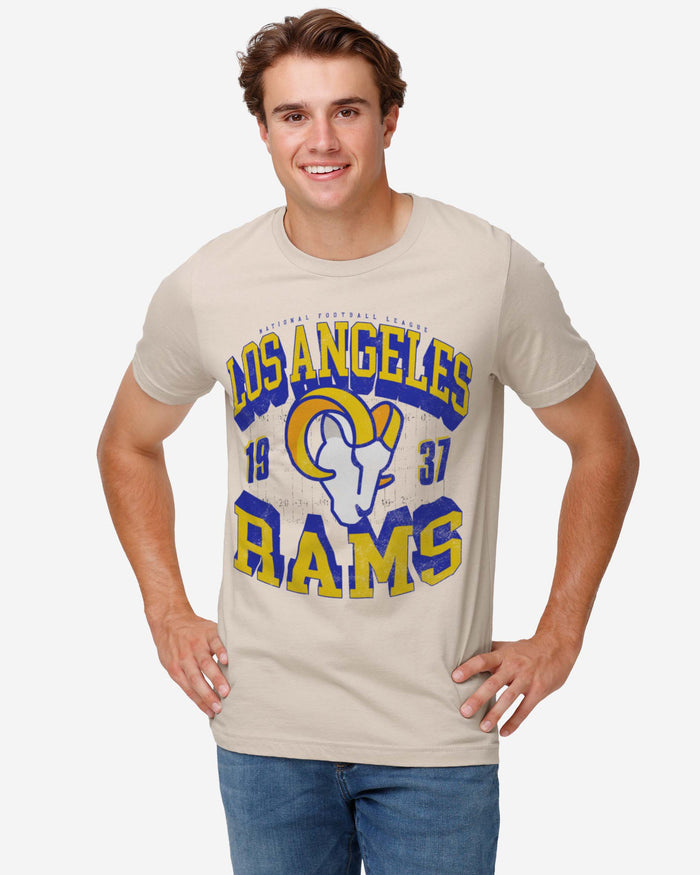 Los Angeles Rams Field Arched Wordmark T-Shirt FOCO - FOCO.com