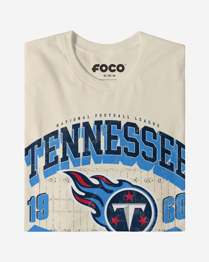 Tennessee Titans Field Arched Wordmark T-Shirt FOCO - FOCO.com