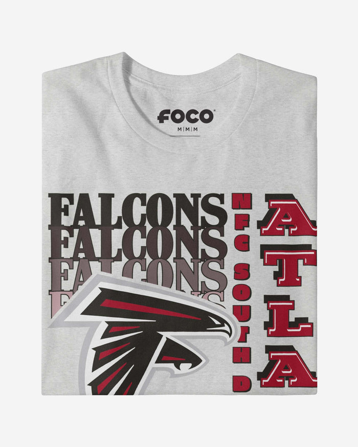 Atlanta Falcons Gradient Wordmark T-Shirt FOCO - FOCO.com