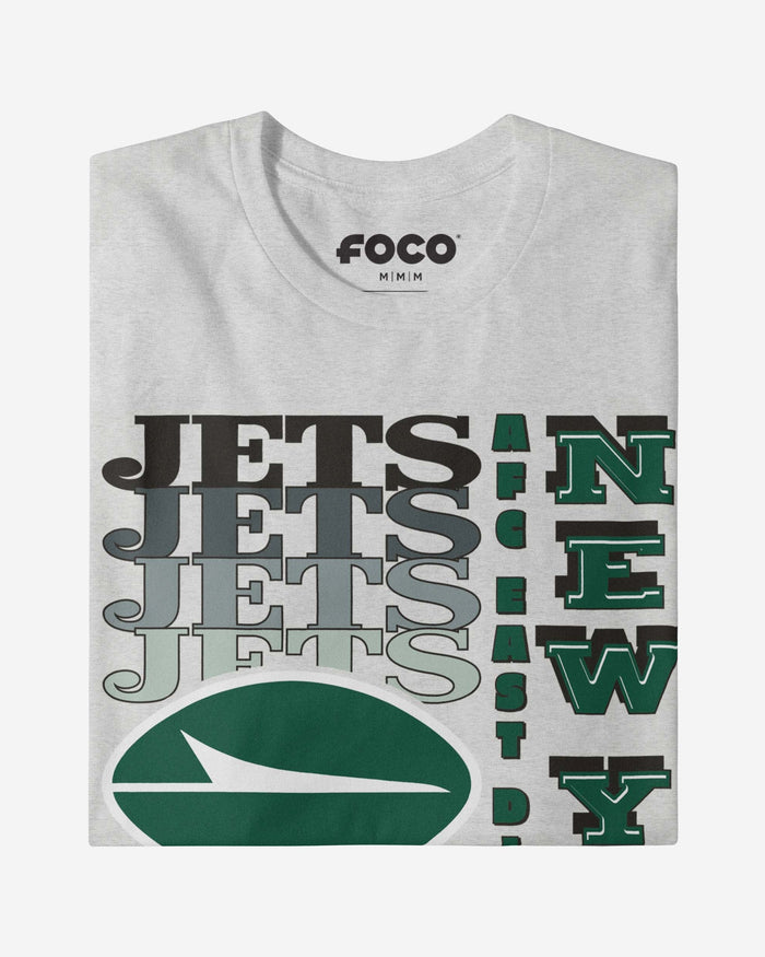 New York Jets Gradient Wordmark T-Shirt FOCO - FOCO.com