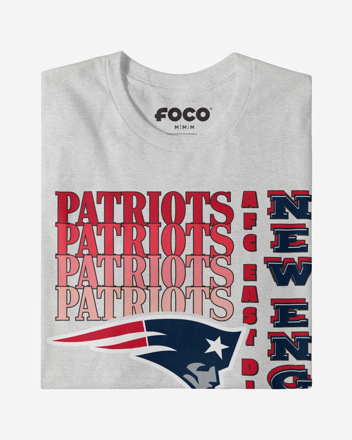 New England Patriots Gradient Wordmark T-Shirt FOCO - FOCO.com