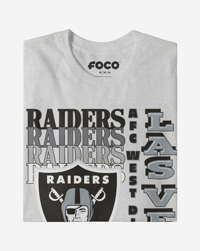 Las Vegas Raiders Gradient Wordmark T-Shirt FOCO - FOCO.com