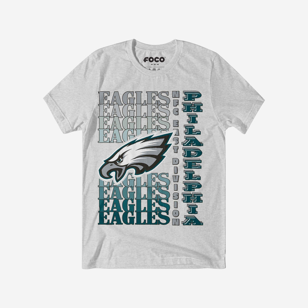 Philadelphia Eagles Gradient Wordmark T-Shirt FOCO S - FOCO.com