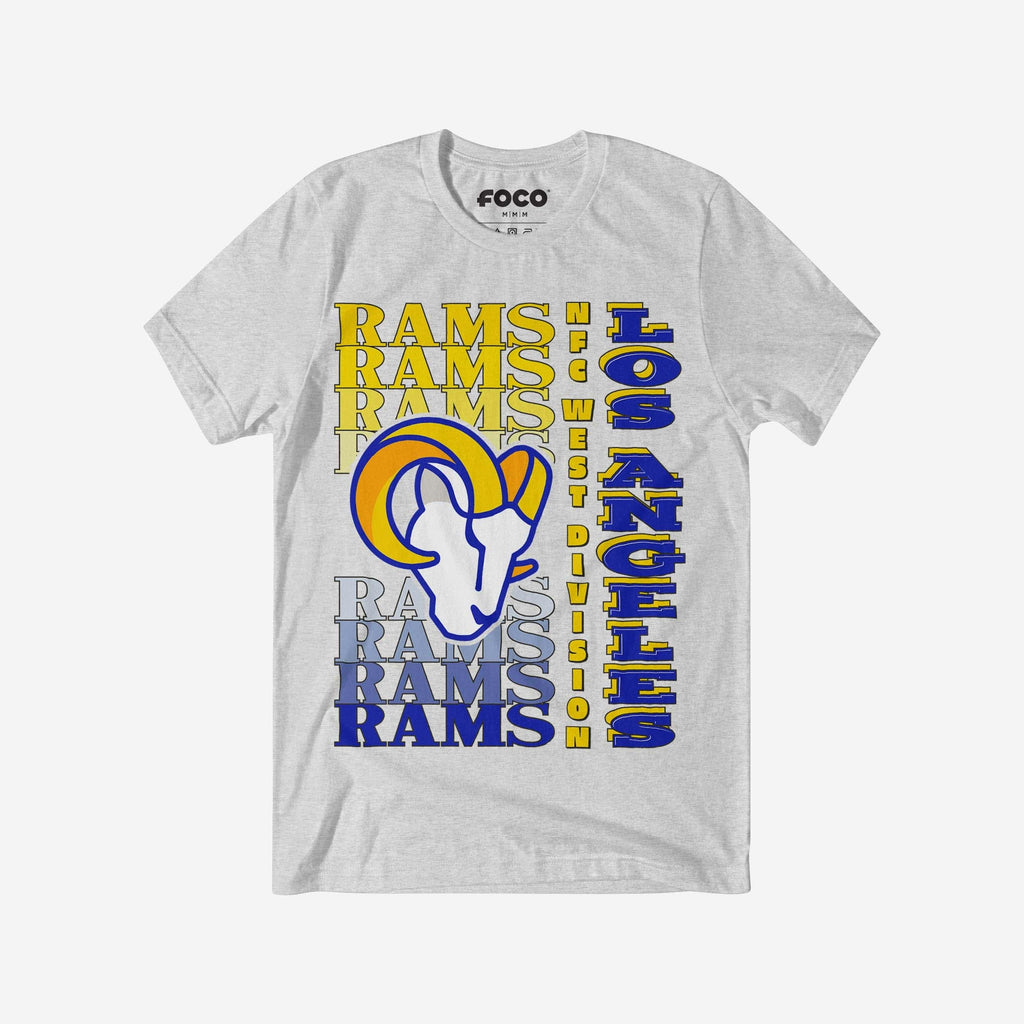 Los Angeles Rams Gradient Wordmark T-Shirt FOCO S - FOCO.com