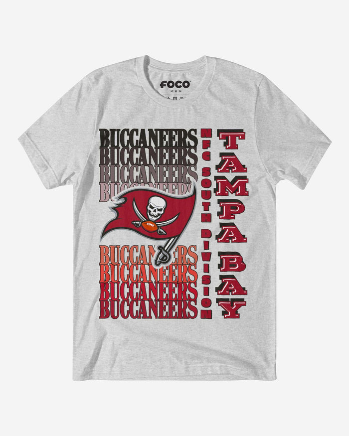 Tampa Bay Buccaneers Gradient Wordmark T-Shirt FOCO S - FOCO.com