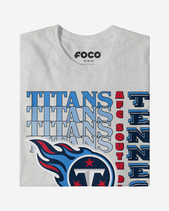 Tennessee Titans Gradient Wordmark T-Shirt FOCO - FOCO.com