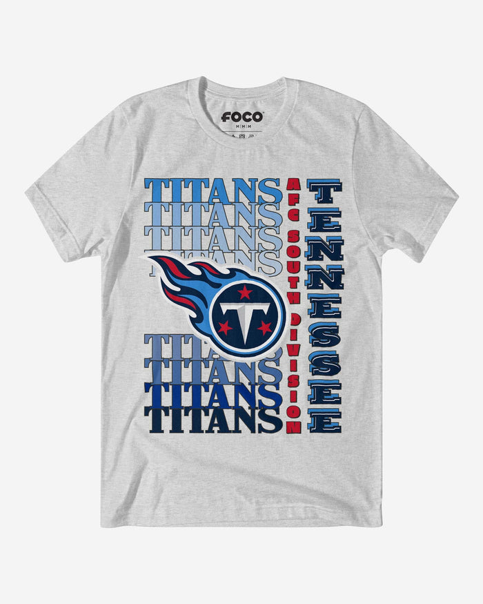 Tennessee Titans Gradient Wordmark T-Shirt FOCO S - FOCO.com