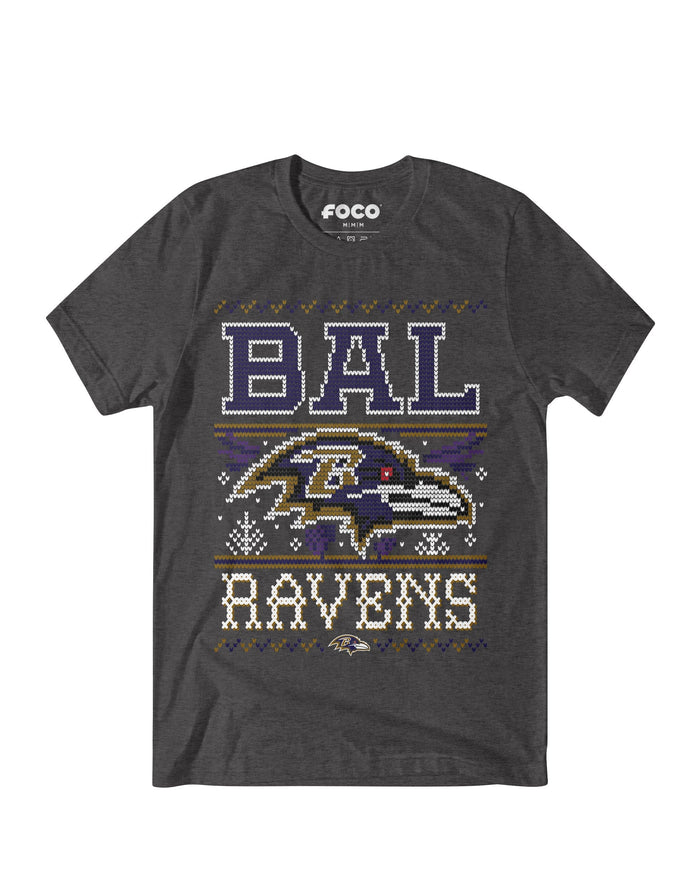 Baltimore Ravens Holiday T-Shirt FOCO S - FOCO.com