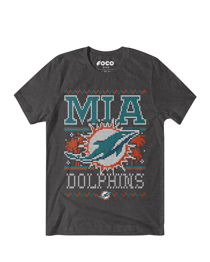 Miami Dolphins Holiday T-Shirt FOCO S - FOCO.com