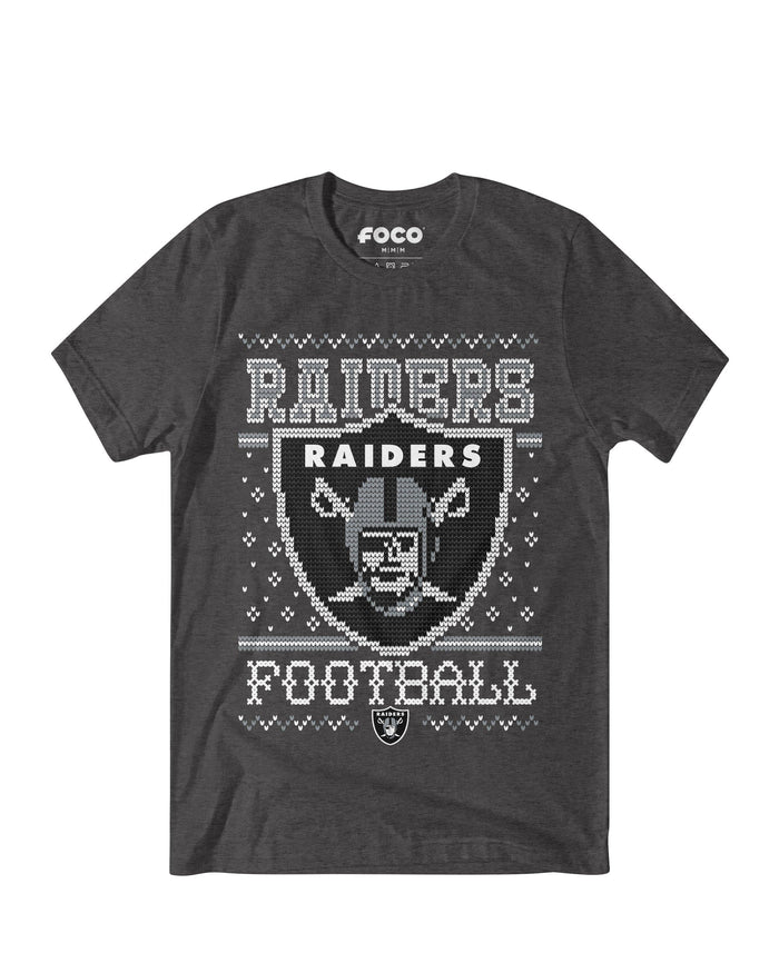 Las Vegas Raiders Holiday T-Shirt FOCO S - FOCO.com