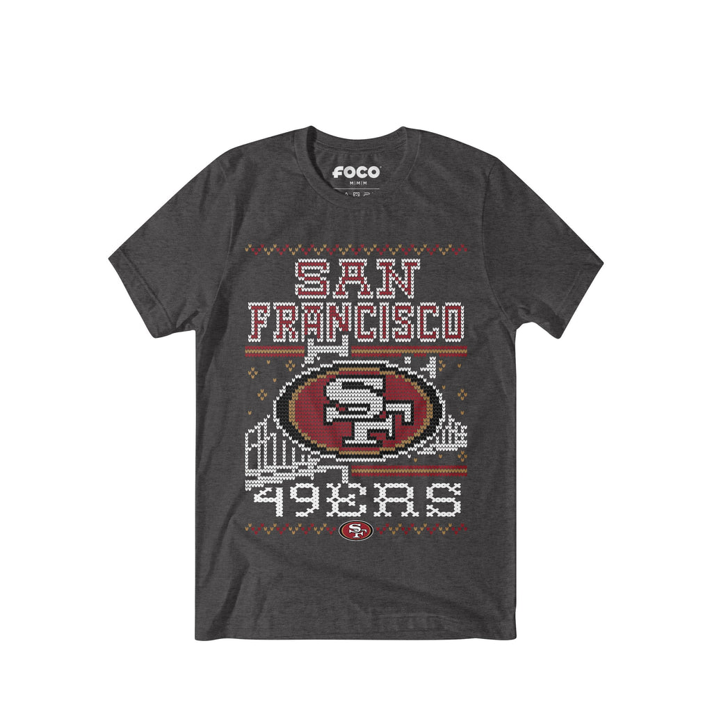 San Francisco 49ers Holiday T-Shirt FOCO S - FOCO.com
