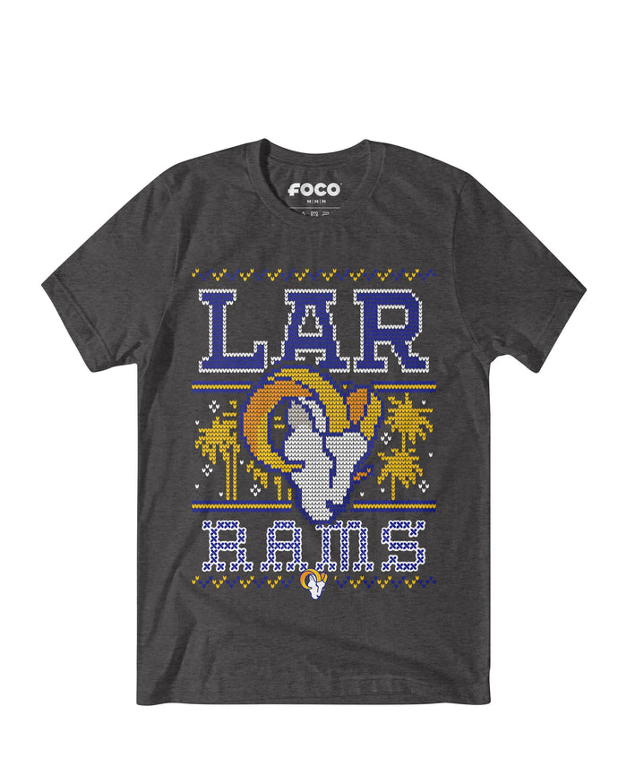 Los Angeles Rams Holiday T-Shirt FOCO S - FOCO.com