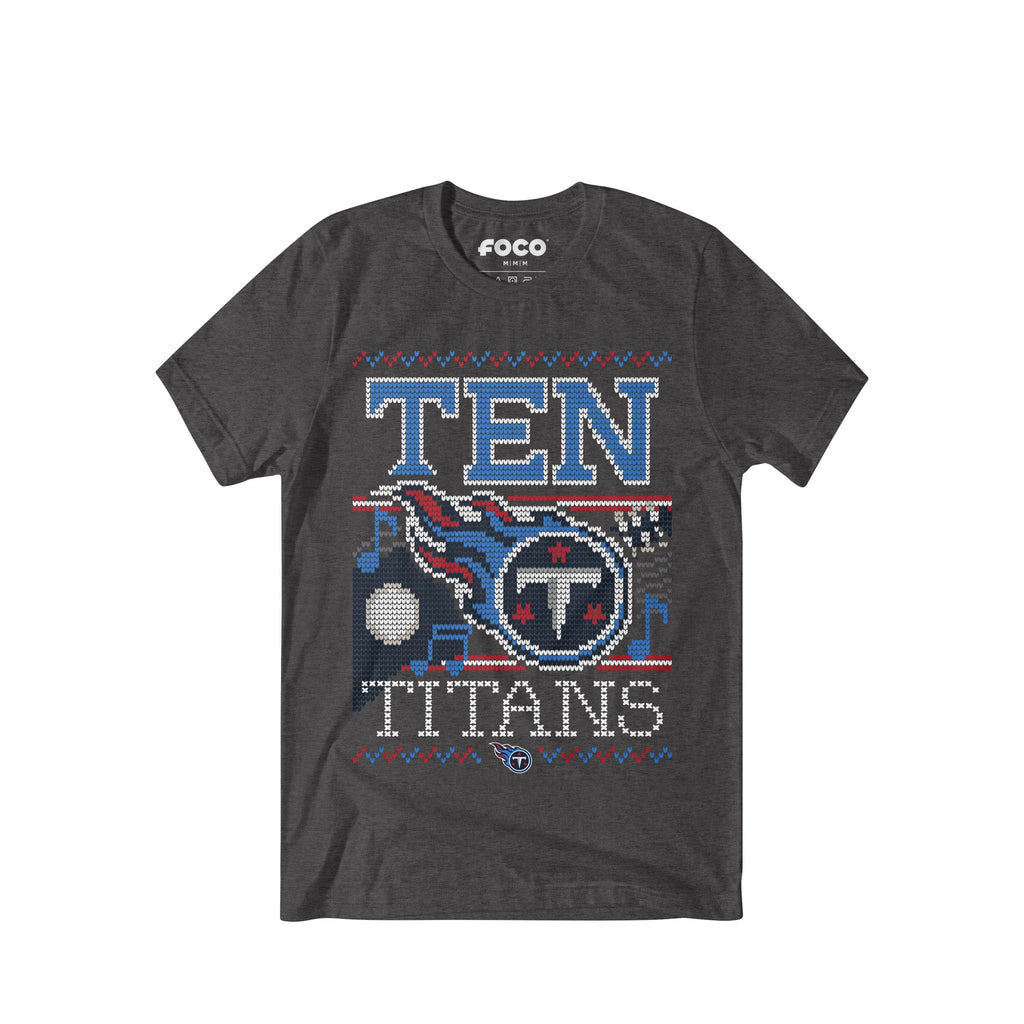 Tennessee Titans Holiday T-Shirt FOCO S - FOCO.com