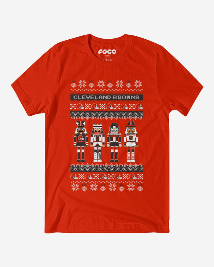 Cleveland Browns Holiday Nutcracker Sweater T-Shirt FOCO S - FOCO.com