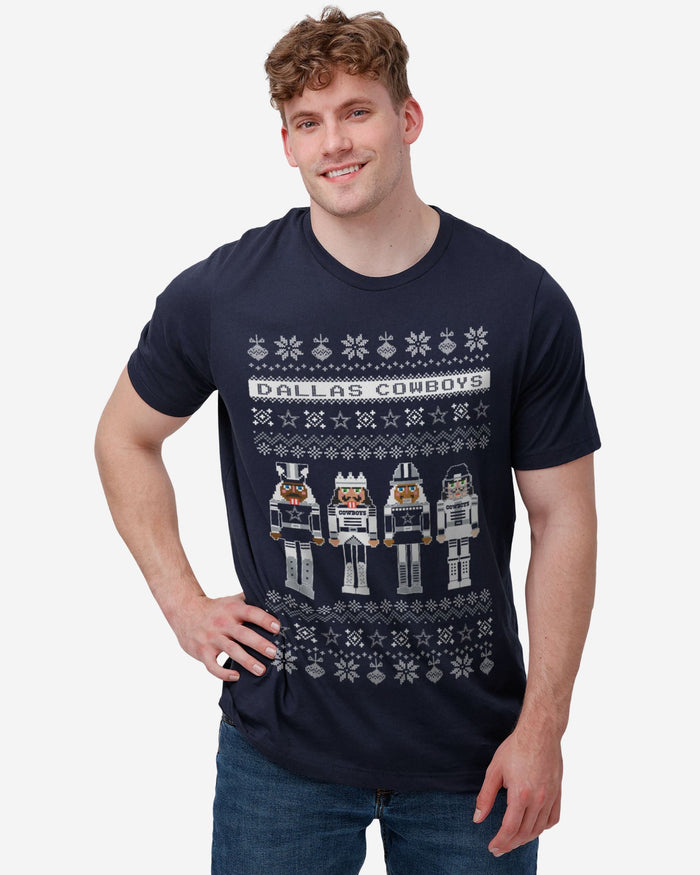 Dallas Cowboys Holiday Nutcracker Sweater T-Shirt FOCO - FOCO.com