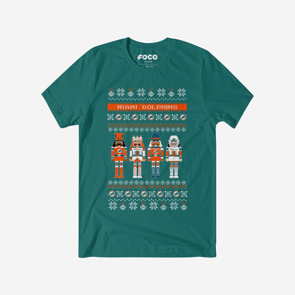 Miami Dolphins Holiday Nutcracker Sweater T-Shirt FOCO S - FOCO.com