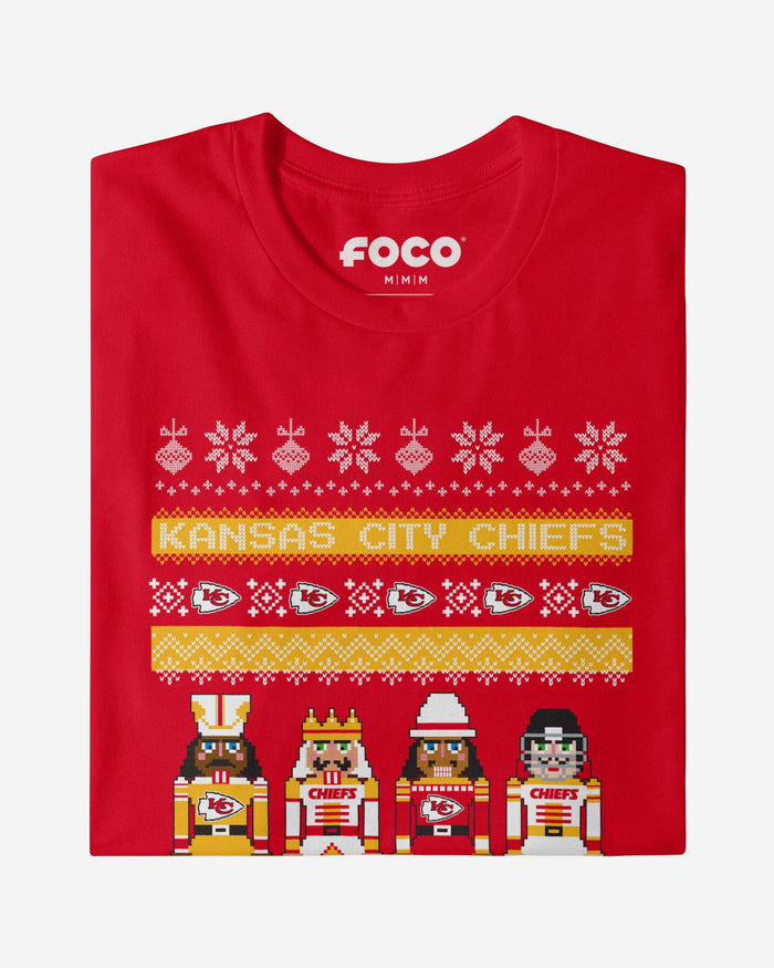 Kansas City Chiefs Holiday Nutcracker Sweater T-Shirt FOCO - FOCO.com