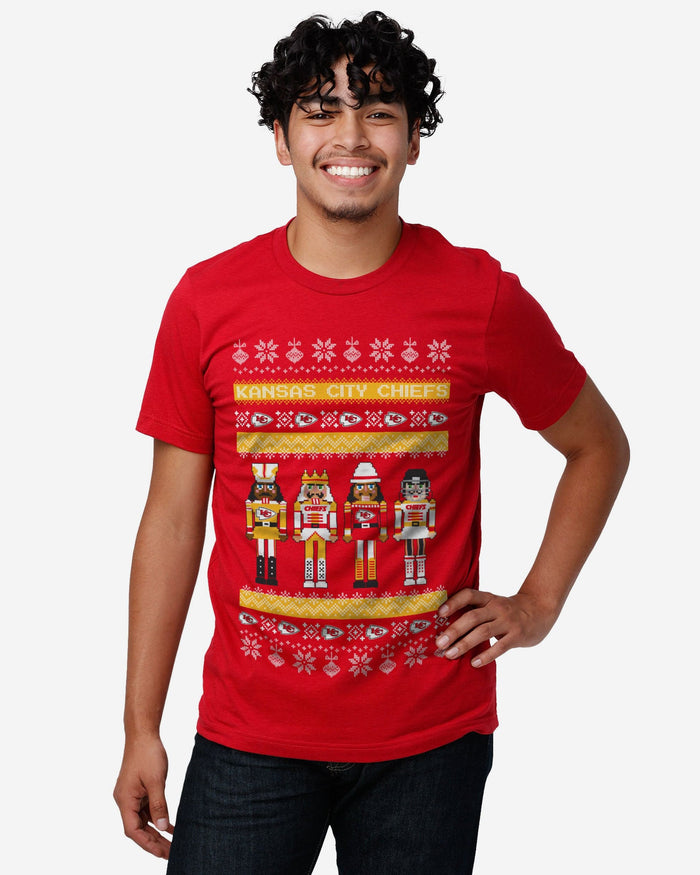 Kansas City Chiefs Holiday Nutcracker Sweater T-Shirt FOCO - FOCO.com