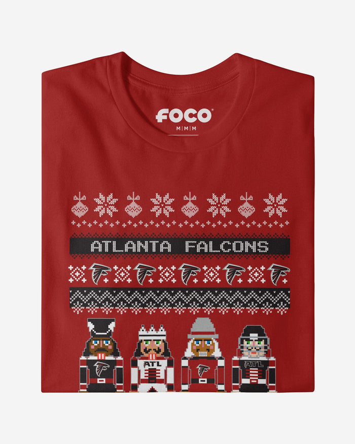 Atlanta Falcons Holiday Nutcracker Sweater T-Shirt FOCO - FOCO.com