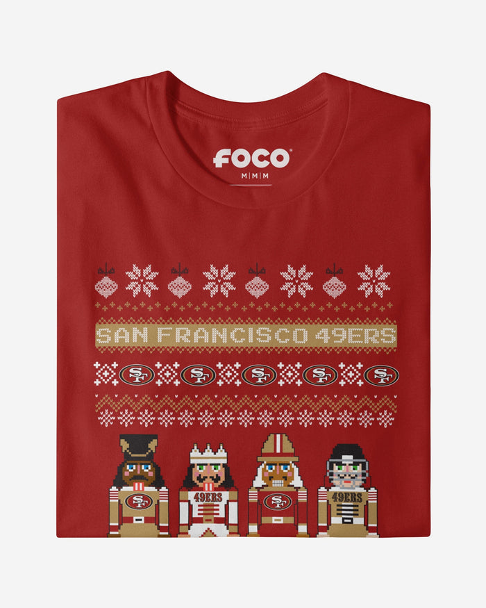 San Francisco 49ers Holiday Nutcracker Sweater T-Shirt FOCO - FOCO.com