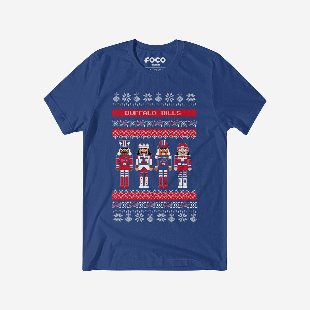 Buffalo Bills Holiday Nutcracker Sweater T-Shirt FOCO S - FOCO.com