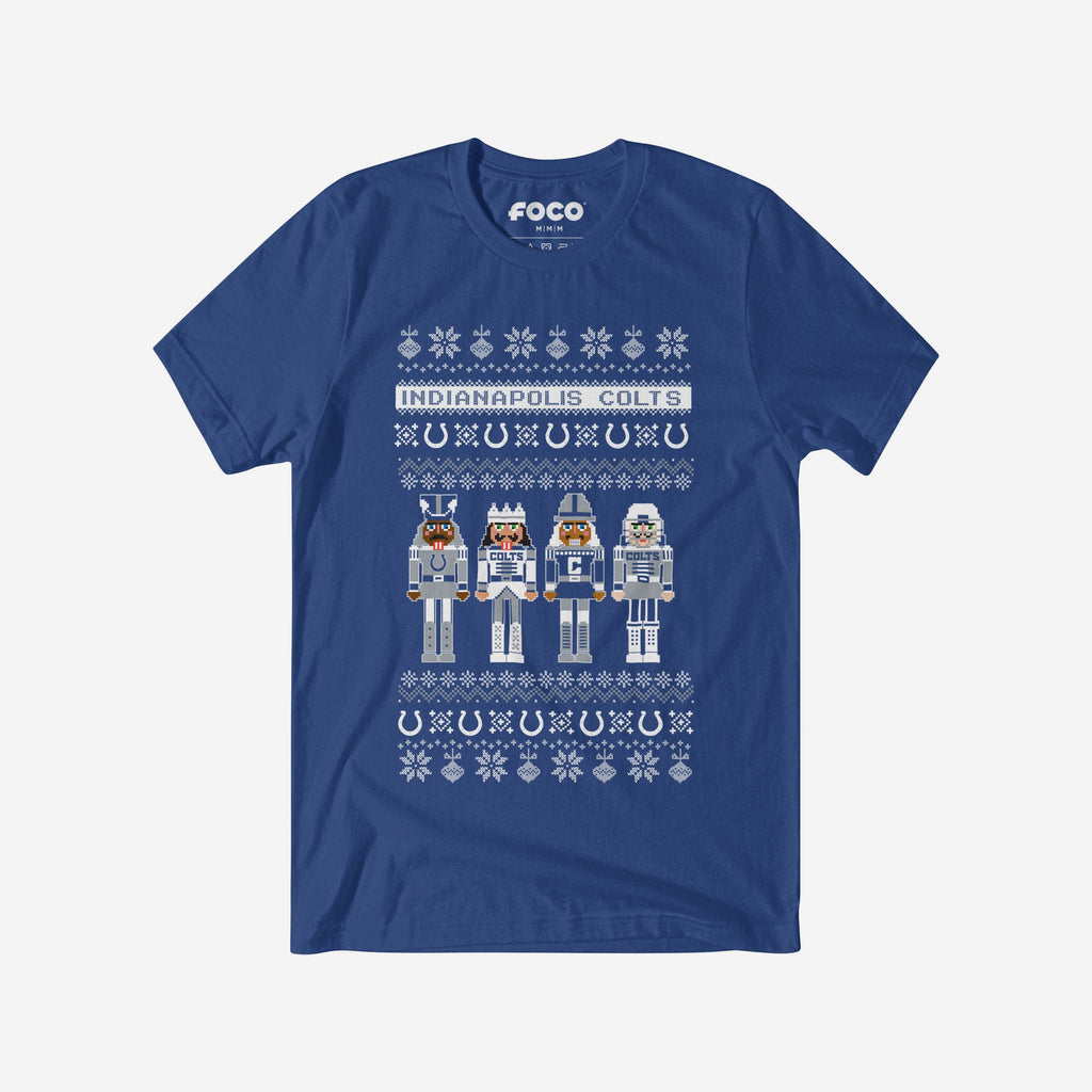 Indianapolis Colts Holiday Nutcracker Sweater T-Shirt FOCO S - FOCO.com