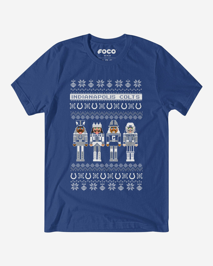 Indianapolis Colts Holiday Nutcracker Sweater T-Shirt FOCO S - FOCO.com