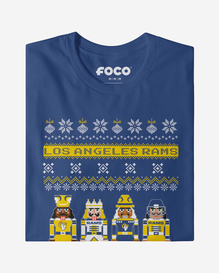 Los Angeles Rams Holiday Nutcracker Sweater T-Shirt FOCO - FOCO.com