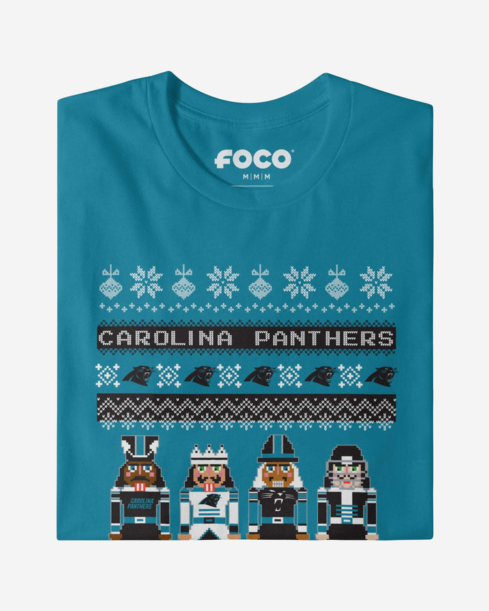 Carolina Panthers Holiday Nutcracker Sweater T-Shirt FOCO - FOCO.com