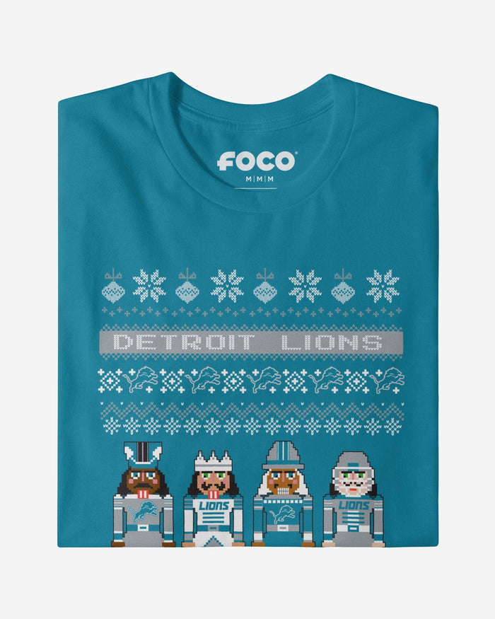 Detroit Lions Holiday Nutcracker Sweater T-Shirt FOCO - FOCO.com