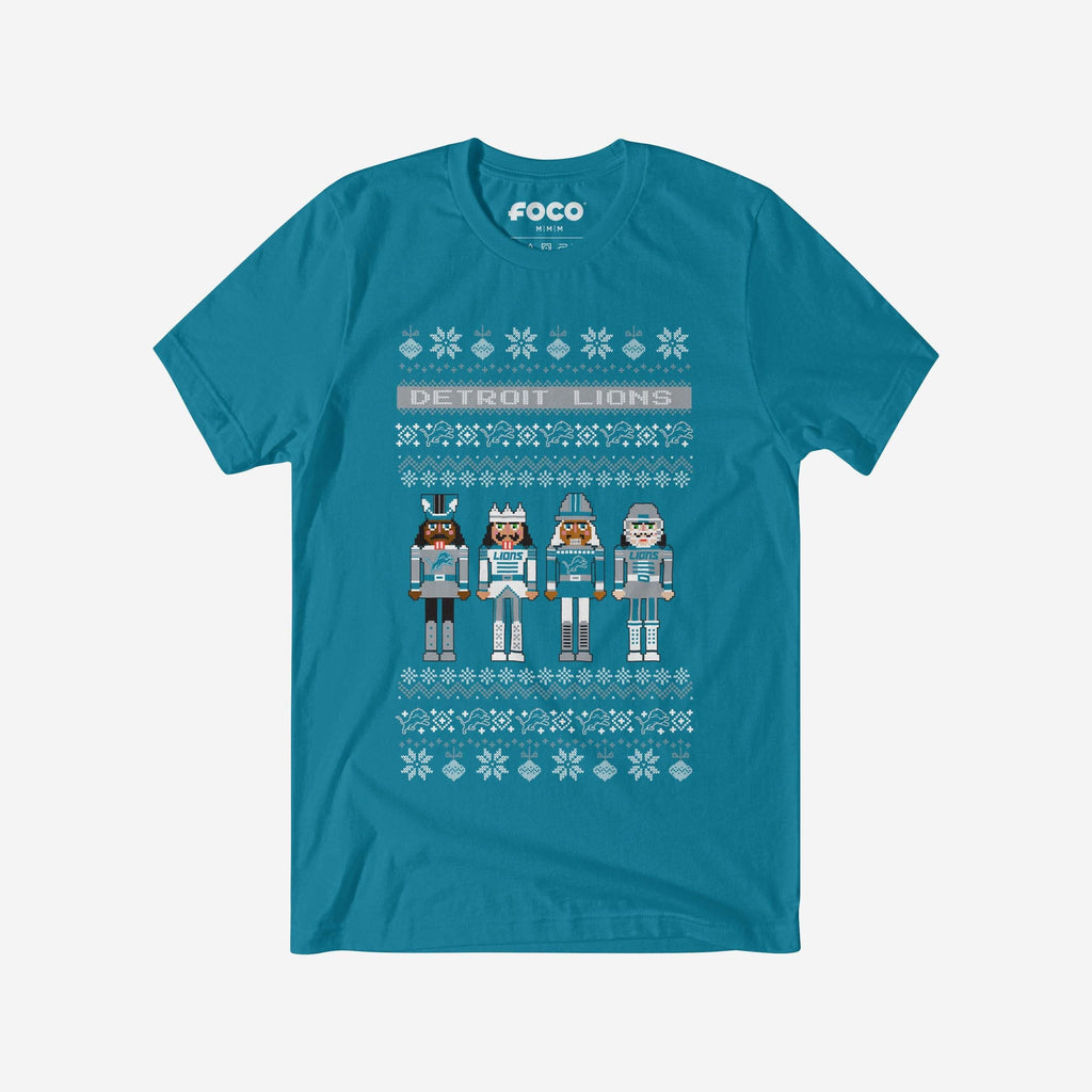 Detroit Lions Holiday Nutcracker Sweater T-Shirt FOCO S - FOCO.com