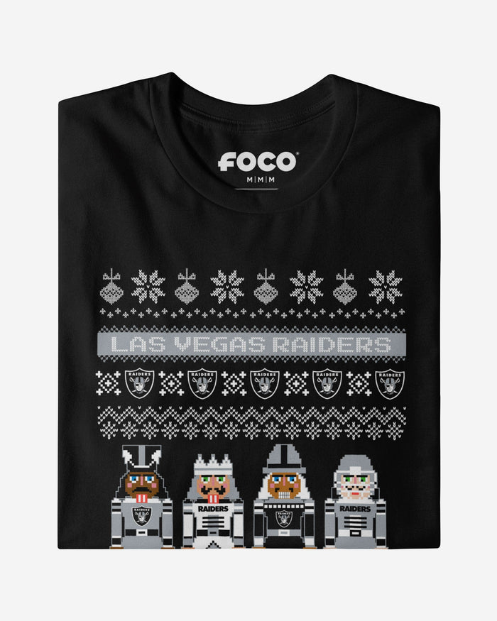 Las Vegas Raiders Holiday Nutcracker Sweater T-Shirt FOCO - FOCO.com